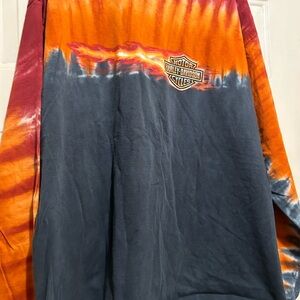 Harley-Davidson Tie-Riverside CA Dye Long Sleeve Shirt!